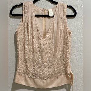 Rare Vintage MIST Antwerp Silk Beaded Top - 90s Belgian Designer